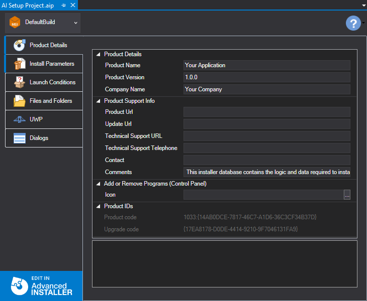 Advanced Installer Visual Studio Extension!